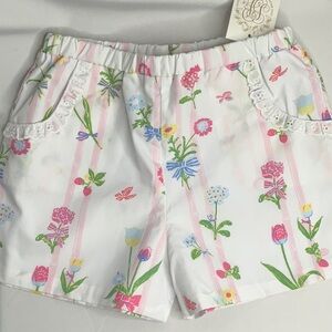 The Beaufort Bonnet Company Shirley Pink & White Floral Shorts NWT